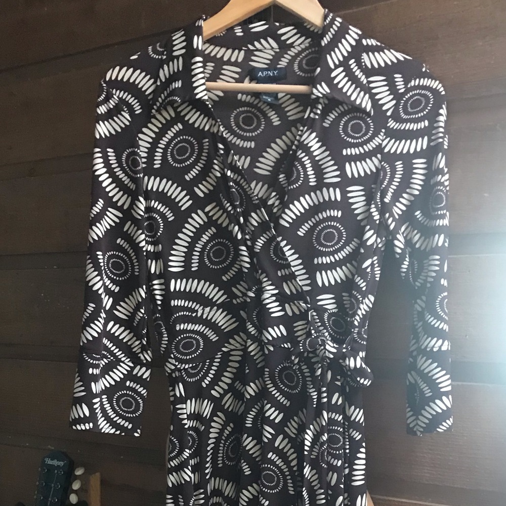 APNY Faux Wrap Midi Dress